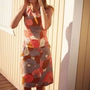 Boden Retro Pocket Dress in Multi Size 4 Regular